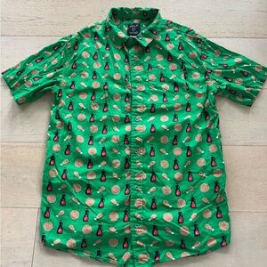 Golf Wang Tyler The Creator chicken waffles  Print Button Up Shirt Rare XL